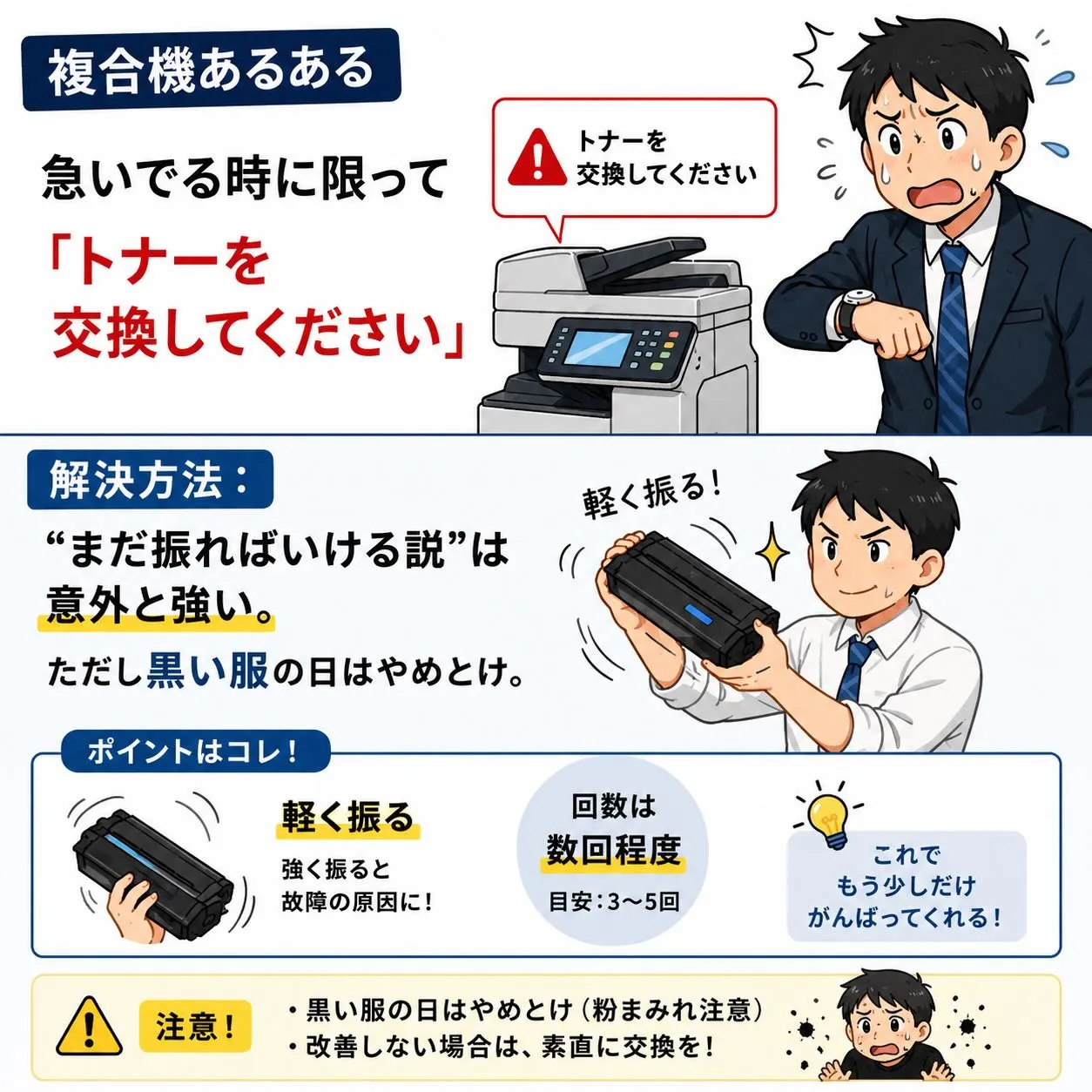 【 複合機あるある 】