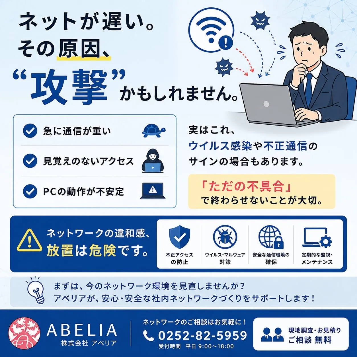 ネットが遅い。