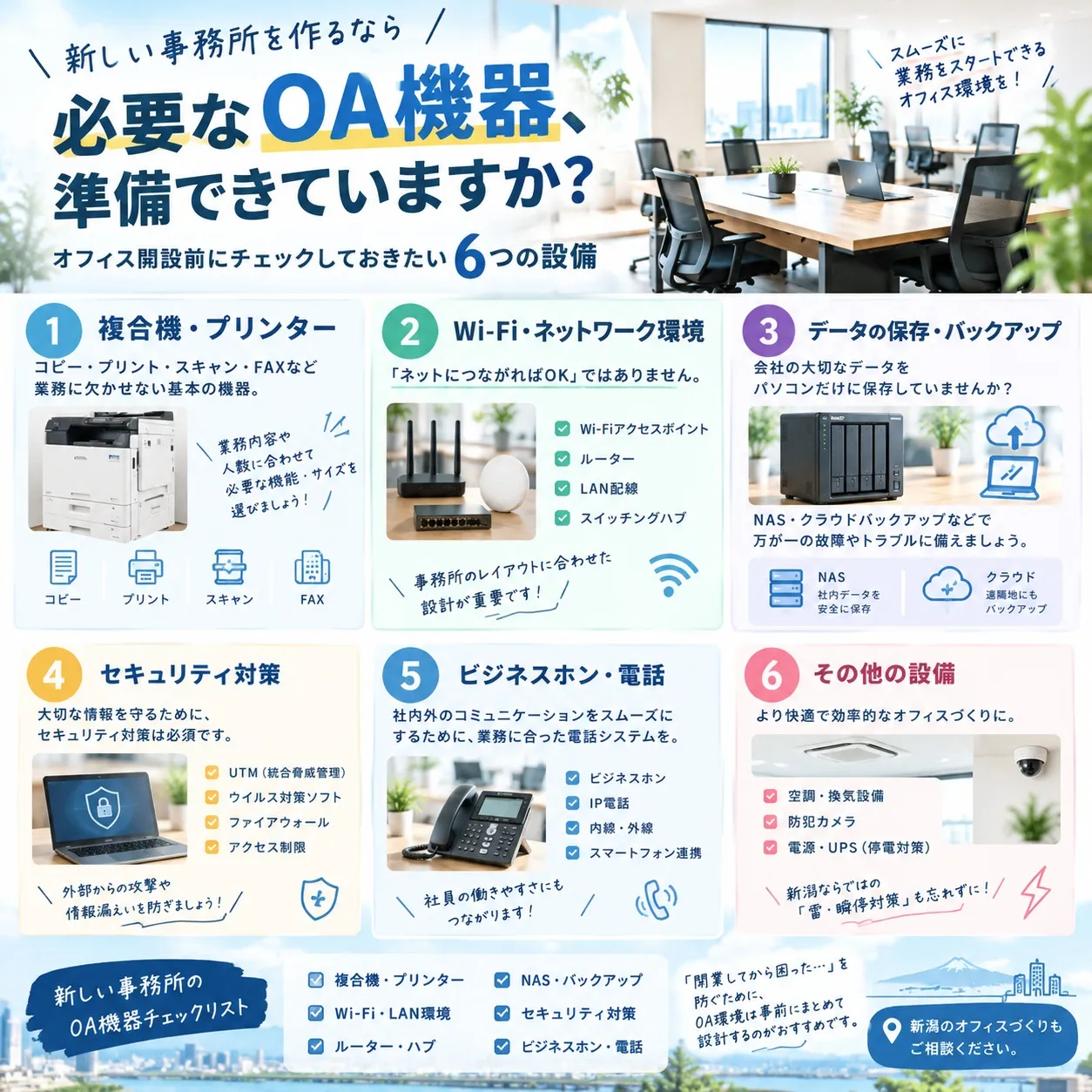🏢✨ **新しい事務所を作るなら、OA環境も事前にチェック！...