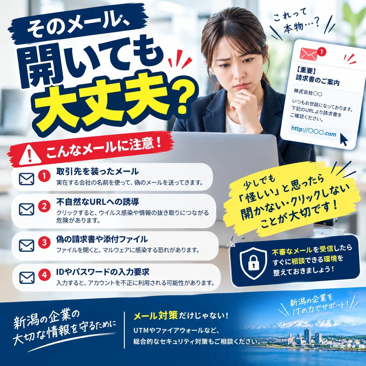 🚨【そのメール、本当に大丈夫?】